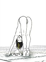 Flexible gir gets a lot of sperm onto her face