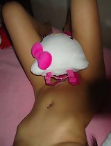 Sizzling hot collection of a big-tittied emo chick\\\'s selfpics
