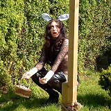 Outdoor bound bunny girl